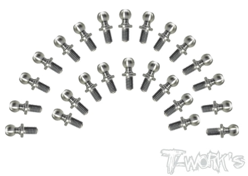 TWORKS TP-121 64 Titanium Ball End set ( For Tamiya Formula E Gen2 Car TC-01 )