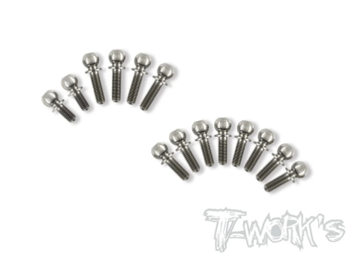 TWORKS TP-109 64 Titanium Ball End set ( For Xray XB4 2020/XB4 2021 )