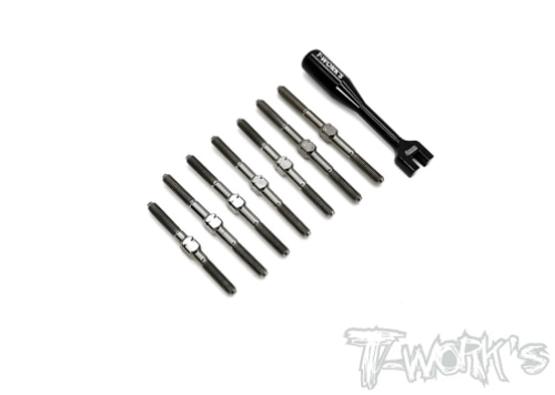 TWORKS TB-221 64 Titanium Turnbuckle Set ( For Team Associated RC10 B74.1 )