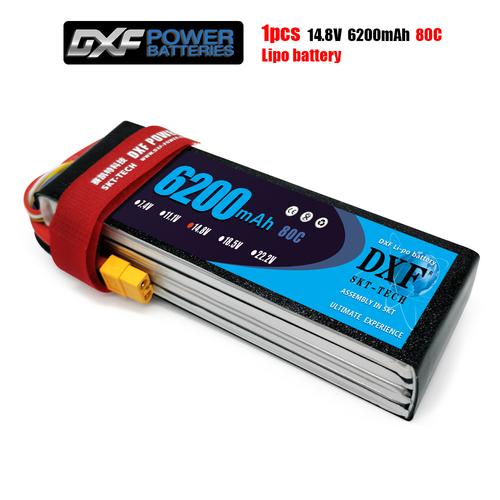 DXF 4S 14.8V 6200mah 80C-160C Lipo 배터리155MM X 48MM X 37MM