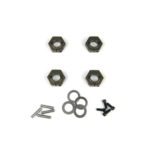 TKR5571A Wheel Hexes (SCT410 12mm aluminum 4pcs)