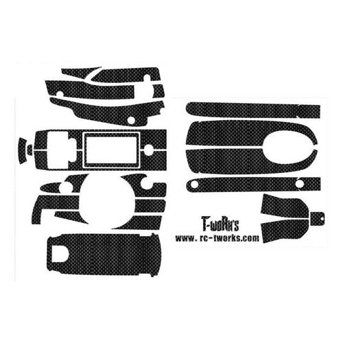 TWORKS Futaba 4PL/4PLS Bright Surface Carbon Fiber Rectifier Sticker