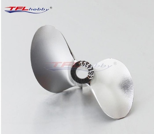 CNC 2-leaf aluminum paddle 1.4 pitch hole 4.76mm metal pulp brushless ship hardware fitting for TFL model ship