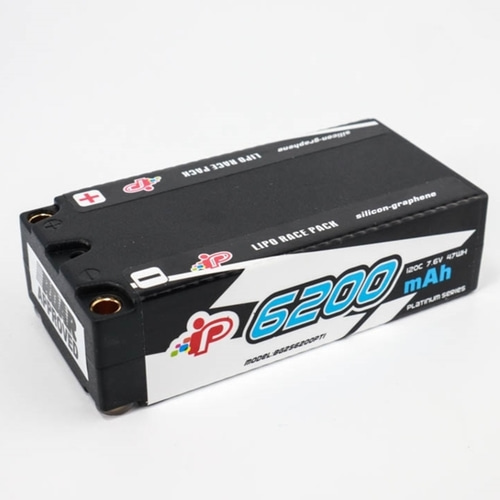 IP Platium 7.6V 6200MAH 120C  쇼티  저중심 리튬 배터리 하이볼티지 HV