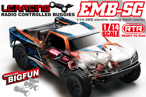 LC RACING EMB-SC 1/ 4th 브러시리스 쇼트 코스 트럭 RTR/AR