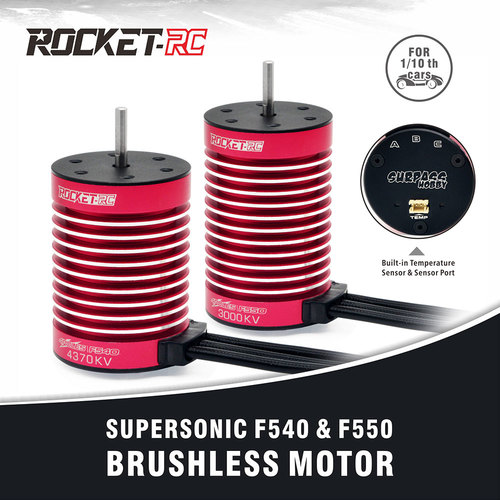 Rocket 1/10 SUPERSONIC F540 BRUSHLESS MOTOR #SP-054002-10