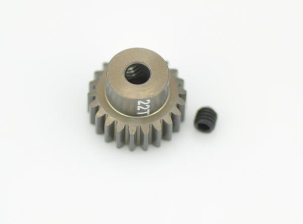 Motor-pinion alu hard  48P / 22T  (SER120160)