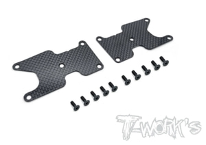 TWORKS TO-246-B3.2-R Graphite Rear A-arm Stiffeners 1mm/1.2mm ( Team Associated RC8 B3.2 )