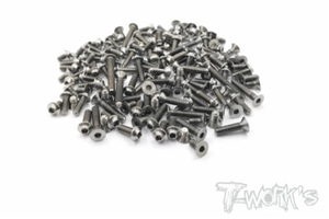 TWORKS TSSU-XB4&#039;21 64 Titanium Screw set ( UFO Head ) 141pcs.( For Xray XB4&#039;21 )