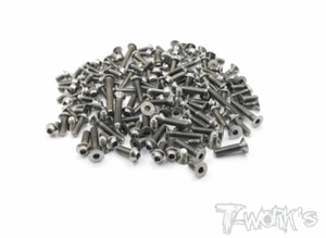 TWORKS TSSU-D819 64 Titanium Screw set ( UFO Head ) 128pcs. ( For HB Racing D819 )