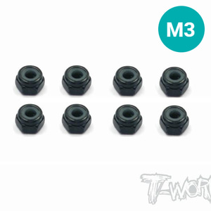 SS-3LN Steel M3 Lock Nuts （ 8pcs. )