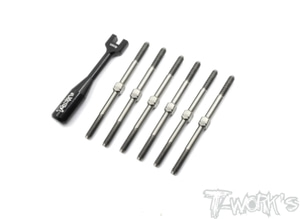 TWORKS TB-173 64 Titanium Turnbuckle Set ( For Xray XB2C 2019 )