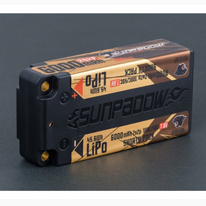 SUNPADOW 6000mAh-2S2P-7.6V-100C .50C HV LiPo 배터리 쇼티 팩