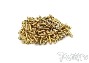 GSSU-A12 Gold Plated Steel UFO Screw Set 45pcs. ( For Awesomatix A12 )