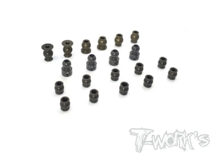 TWORKS TO-293 7075 Hard Coated Alum. Ball Set ( For Xray XB8E 2020 / XB8 2020 ) 20pcs.