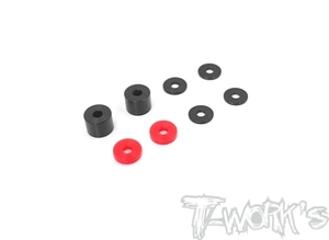 TWORKS TO-292-X POM Rear Wheel Hub Spacer Set ( For Xray XB8 2020 ) 3*9*7mm/3*9*2mm each 2pcs. 3*9*1mm 4pcs.