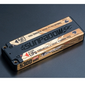 SUNPADOW 5300mAh-2S1P-7.4V-130C  65C Lipo 배터리 (짧은 팩)