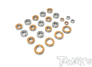 TWORKS BBS-XB8&#039;20 Precision Ball Bearing Set ( For Xray XB8 2020 ) 24pcs.