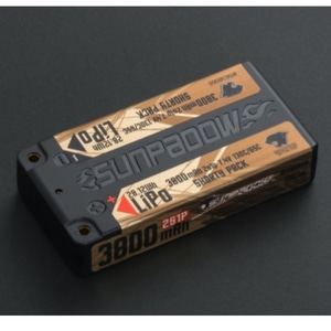 SUNPADOW 3800mAh-2S1P-7.4V-130C 65C Lipo 배터리 쇼티 팩