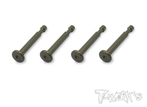 매장입고 TWORKS TO-198-K 7075-T6 Alum.Hard Coated Lower Shock Mount Pins ( For Kyosho MP9,GT3,MP9e EVO/MP10 ) 4pcs.