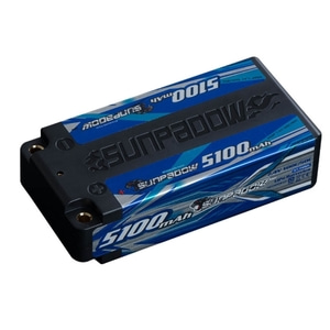 SUNPADOW 5100mAh-2S2P-7.4V-100C  50C Lipo 배터리 쇼티 팩