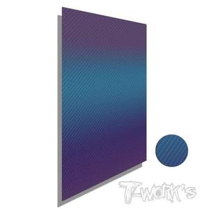 TWORKS multi-color 3D carbon fibre-cut sticker with free cutting (A4 size)