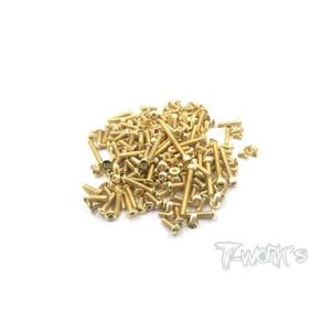 TWORKS TEKNO NT48.3 Steel Gilded Screw Set GSS-NT48.3