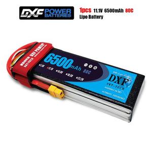 DXF 3S 11.1V 6500mah 80C-160C Lipo 소프트 케이스 배터리