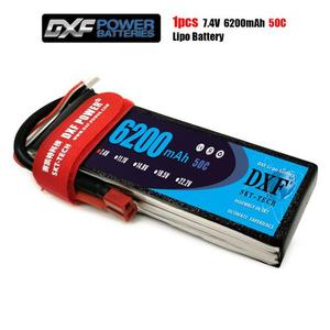 DXF 2S 7.4V 6200mah 50C-100C Lipo 소프트케이스 배터리