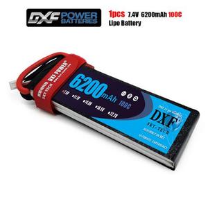 DXF 2S 7.4V 6200mah 100C-200C Graphene Lipo 소프트 케이스 배터리