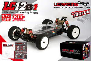 입고완료 LC RACING LC12B1 1/12 4WD 미니 브러시리스 RC EP 버기 키트 오프로드