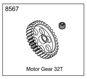 EX-07 MOTER GEAR 32T #8567 1/8 사용가능