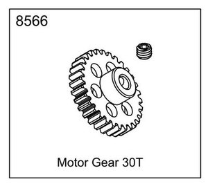 EX-07 MOTER GEAR 30T #8566 1/8 사용가능