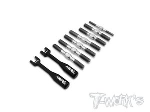 매장입고완료 TWORKS TB-101 64 Titanium Turnbuckle Set ( For Serpent Cobra SRX8 )