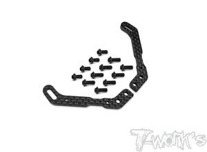 TWORKS TE-X4-E Graphite Rear Body Post Plate ( For Xray X4 )