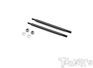 TWORKS TO-260-SRX8 DLC coated Front Shock Shaft 62.3mm ( For Serpent SRX8 ) 2pcs