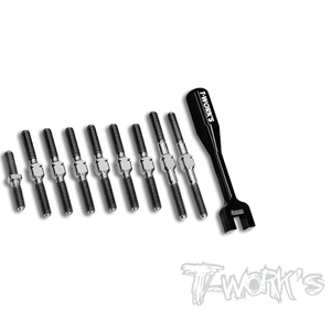 TWORKS TB-261 64 Titanium Turnbuckle Set ( For Yokomo BD11 )