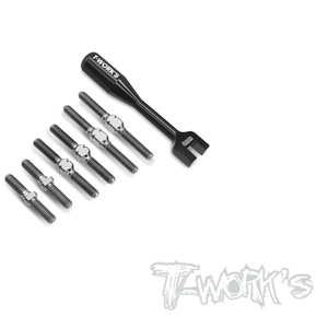 TWORKS TB-270 64 Titanium Turnbuckle Set ( For Yokomo YD2 SXIII )