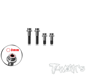 TP-183-K 64 Titanium King Pin Screw ( For Kyosho MP10/MP9 )