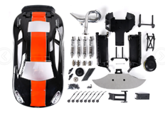 New 5B Modification 5FC UpgradeClassification Kit (Black Orange Shellset #854492