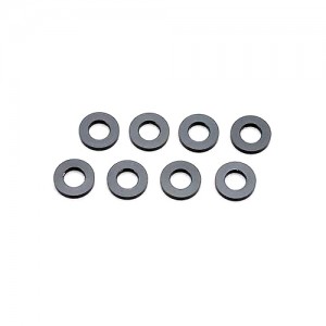 ZC-A3610B φ3×φ6×1.0mm Aluminum Shim (8pcs・Black）