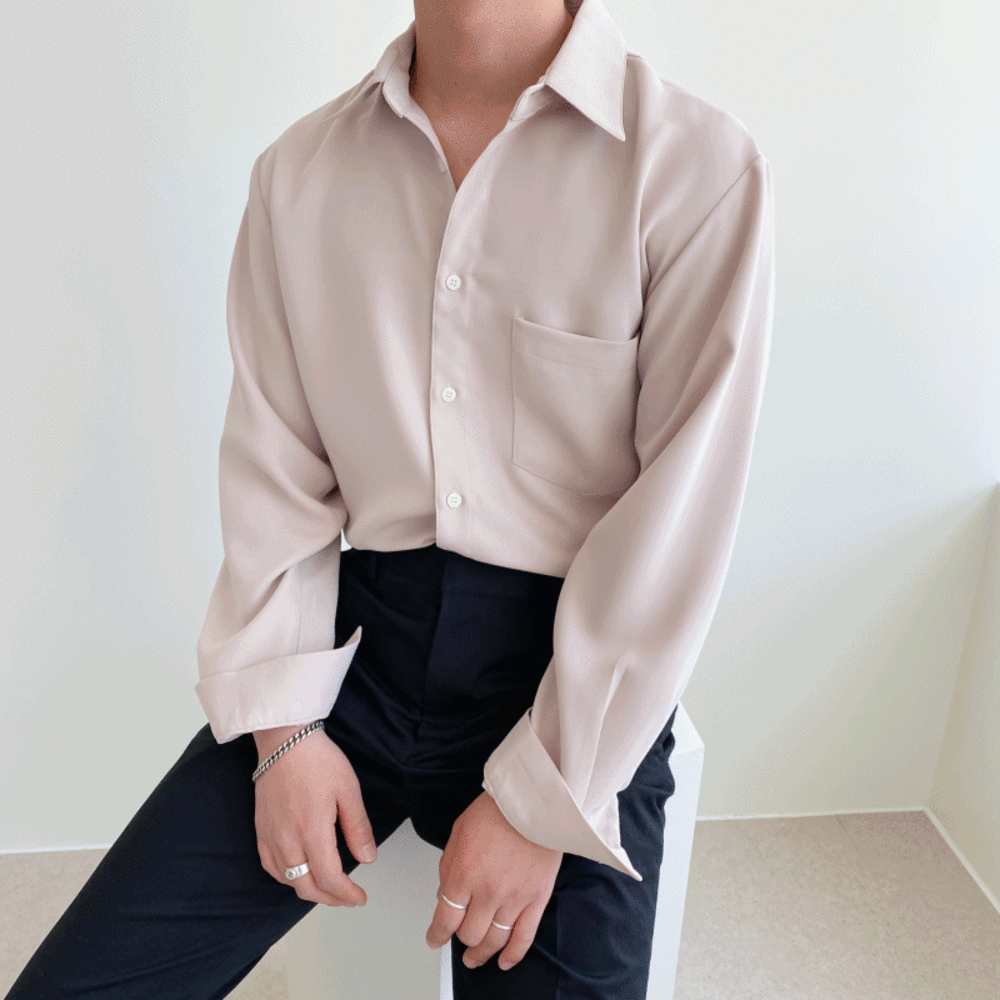 CL 구김적은 봄 여름 루즈핏 텐셀 셔츠 ( 7color )