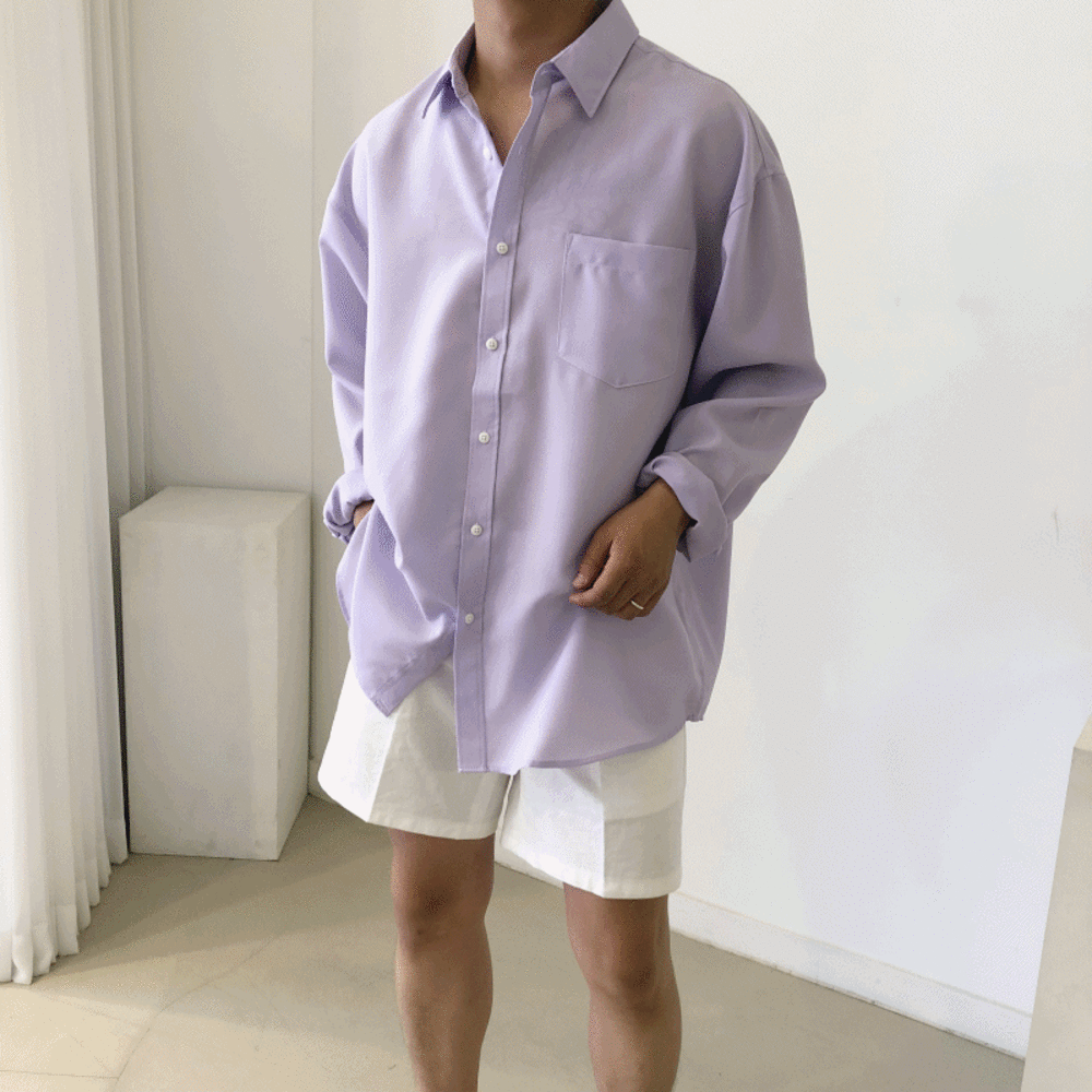 BI 제티 여름 오버핏 셔츠 ( 6color )