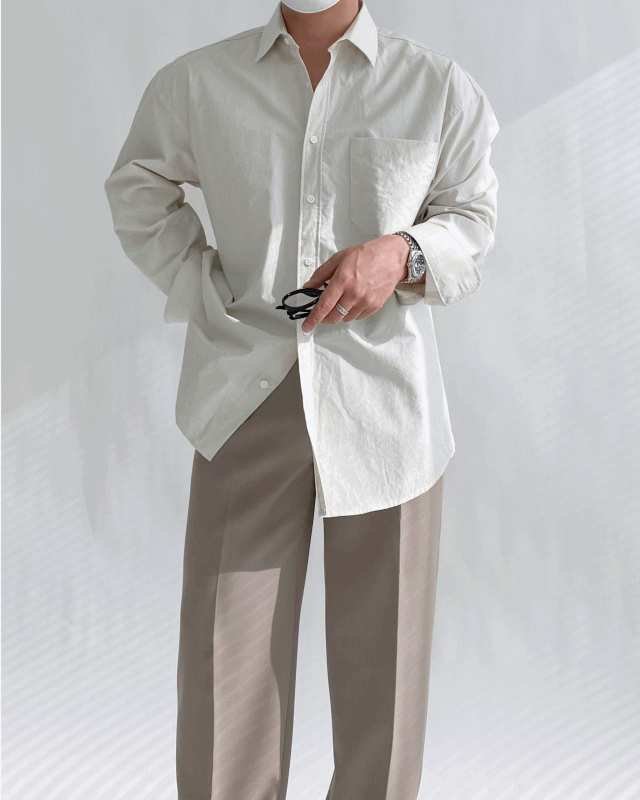 [ man ] 고밀도 바이오 오버핏 셔츠 8color