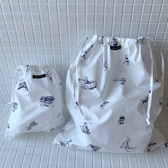 R&amp;D.M.Co-  OZ drawstring bag(L, S)