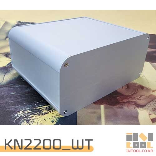 ] KN2200_WT [  알루미늄 케이스.Aluminium case.아노다이징 인클로저. 220 x 175 x 100