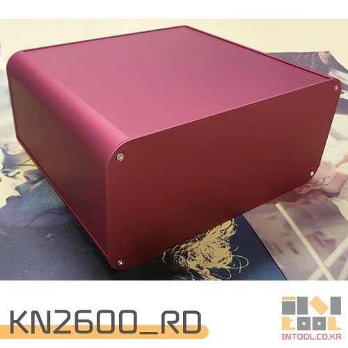 ] KN2600_RD [  알루미늄 케이스.Aluminium case.아노다이징 인클로저. 260 x 225 x 120