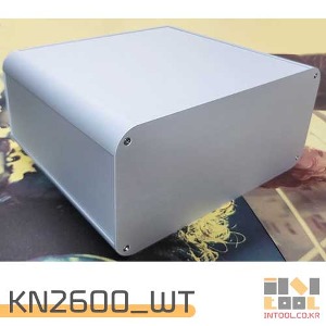 ] KN2600_WT [  알루미늄 케이스.Aluminium case.아노다이징 인클로저. 260 x 225 x 120