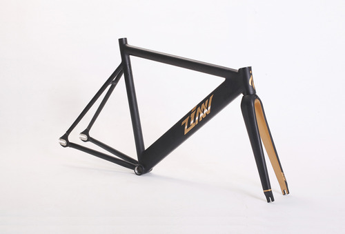 ZINN BIKE Janus Pursuit Track/Fixie Frame Set (Matte Black)