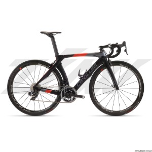 MCIPOLLINI RB1K The One Non-Disc Road Frame Set (Black Grey Red Matt)